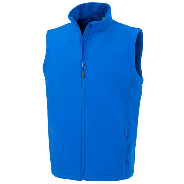 Men's recycled 2-layer printable softshell bodywarmer Royal