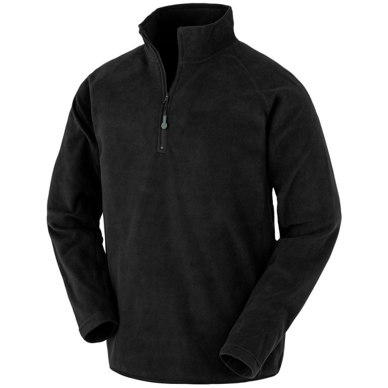 Recycled microfleece top Black