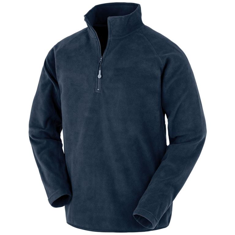 Recycled microfleece top Navy