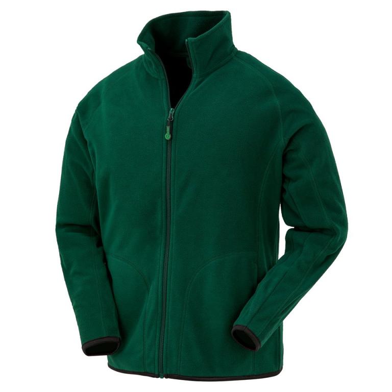 Recycled microfleece jacket Forest Green