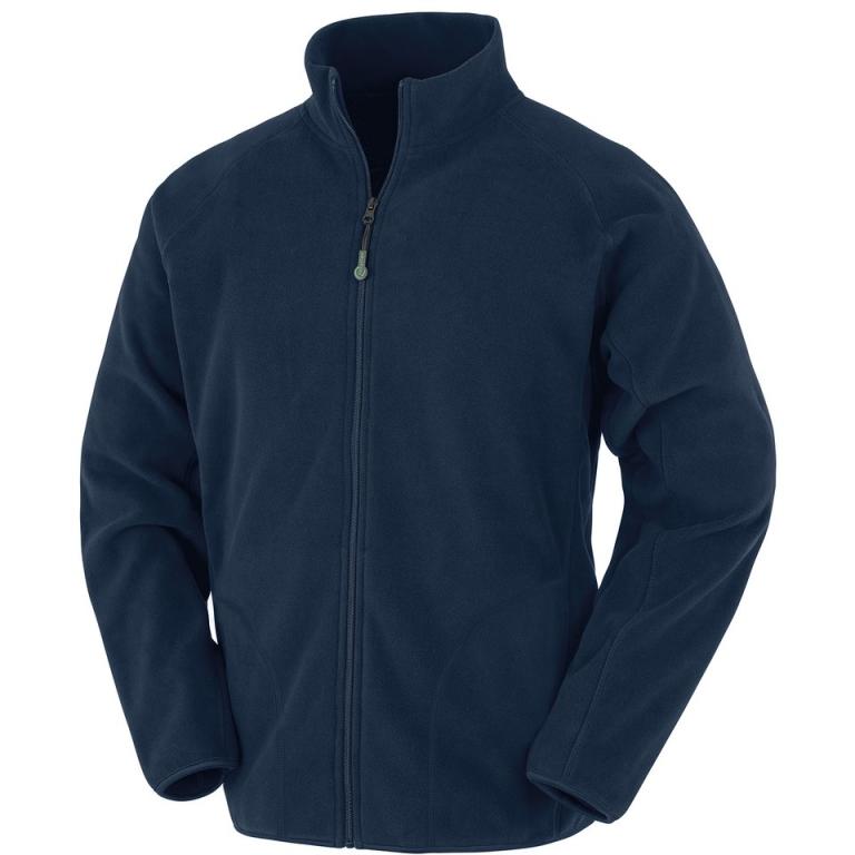 Recycled microfleece jacket Navy