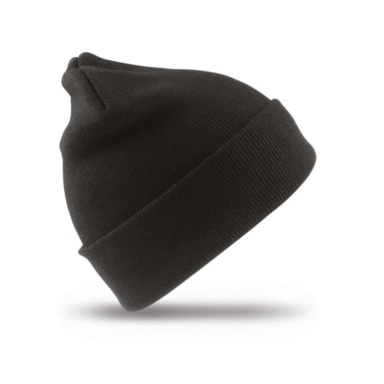 Woolly ski hat Black