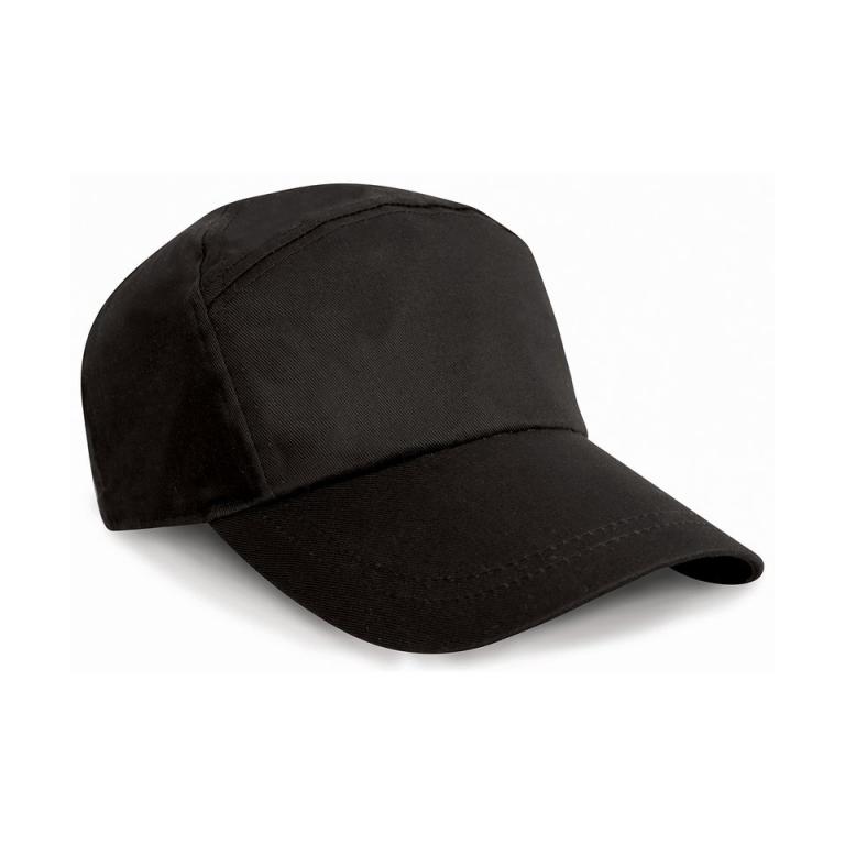 7-panel advertising cap Black