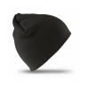 Pull-on soft-feel acrylic hat Black