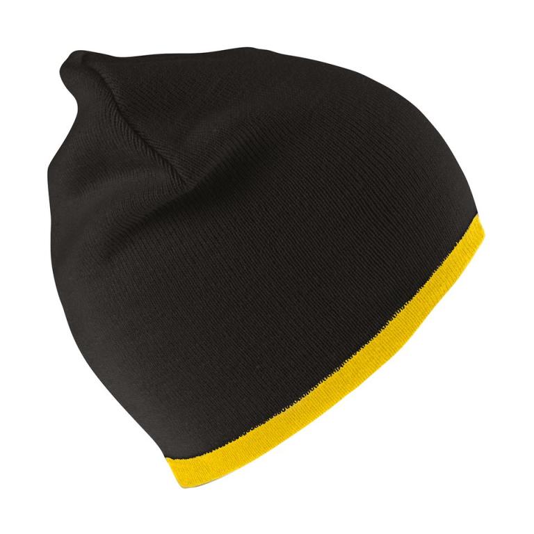 Reversible fashion fit hat Black/Yellow