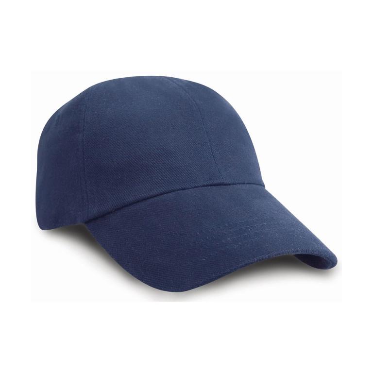 Junior low-profile heavy brushed cotton cap Navy