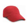 Low-profile heavy brushed cotton cap Red