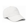 Low-profile heavy brushed cotton cap White