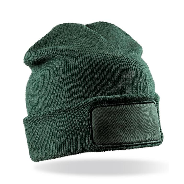 Double-knit printers beanie Bottle Green