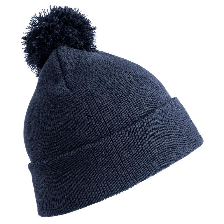 Junior pom pom beanie Navy