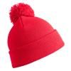 Junior pom pom beanie Red