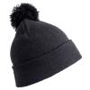 Pom pom beanie Black