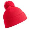 Pom pom beanie Red