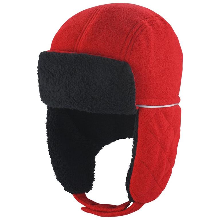 Ocean trapper hat Red/Black