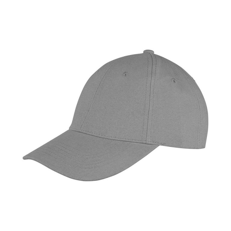 Memphis 6-panel brushed cotton low profile cap Dove Grey