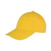 Memphis 6-panel brushed cotton low profile cap Yellow