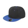 Bronx original flat peak snapback dual colour cap Black/Azure