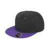 Bronx original flat peak snapback dual colour cap Black/Purple