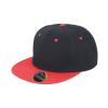 Bronx original flat peak snapback dual colour cap Black/Red