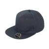 Bronx original flat peak snapback cap Black