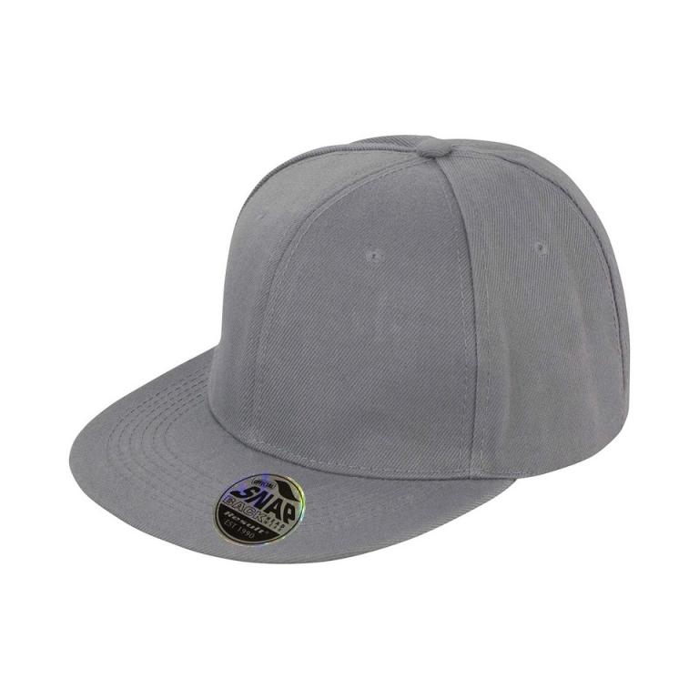 Bronx original flat peak snapback cap Heather Grey