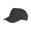 Boston junior 65/35 polycotton cap Black