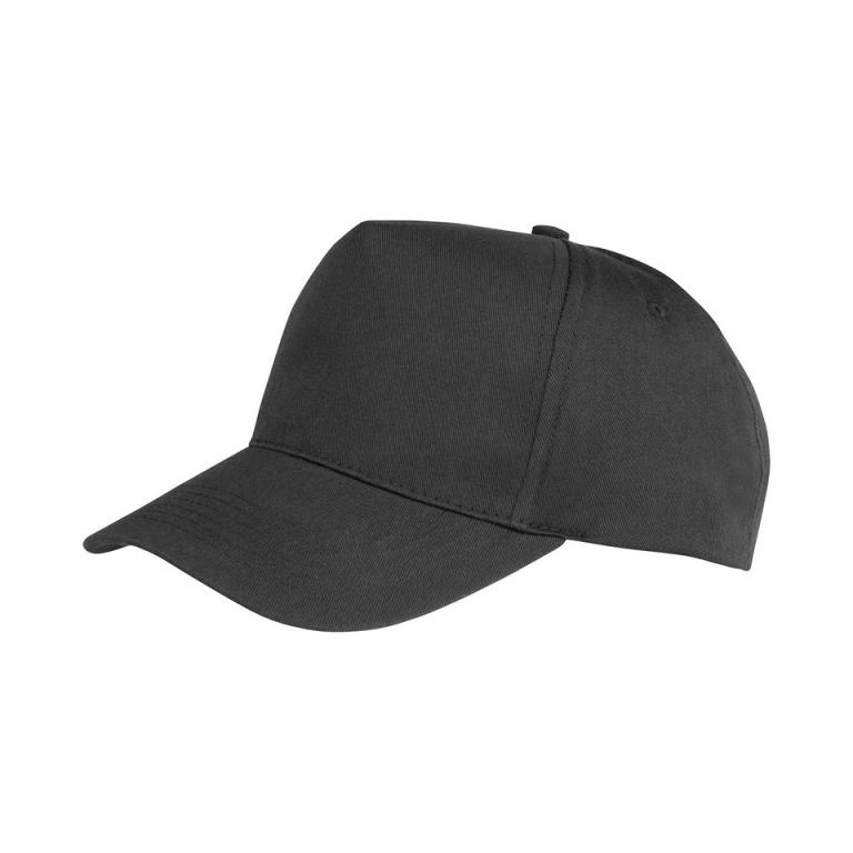 Boston junior 65/35 polycotton cap Black