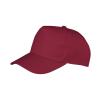 Boston junior 65/35 polycotton cap Burgundy