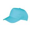 Boston 5-panel polycotton printer's cap Aqua