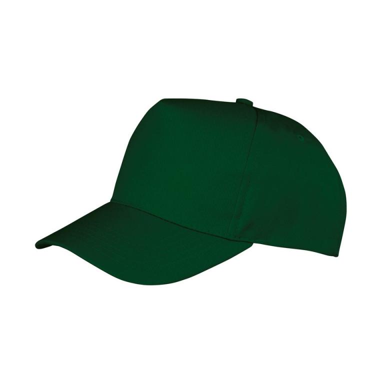 Boston 5-panel polycotton printer's cap Bottle Green