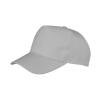 Boston 5-panel polycotton printer's cap Dove Grey