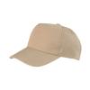 Boston 5-panel polycotton printer's cap Khaki