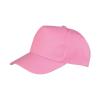 Boston 5-panel polycotton printer's cap Pink