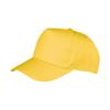 Boston 5-panel polycotton printer's cap Yellow