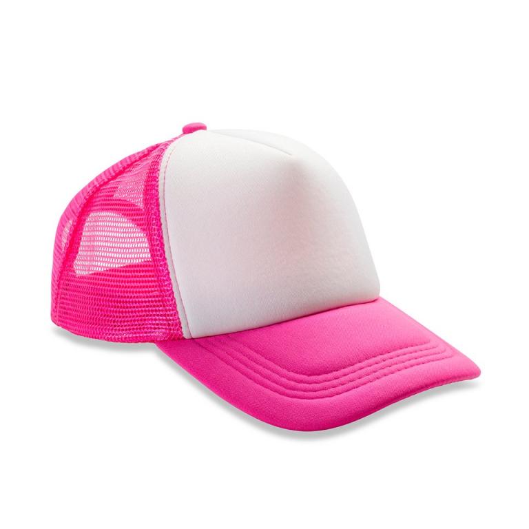 Core Detroit ½ mesh truckers cap Super Pink/White