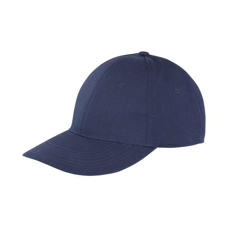 Memphis brushed cotton low-profile sandwich peak cap Navy/White