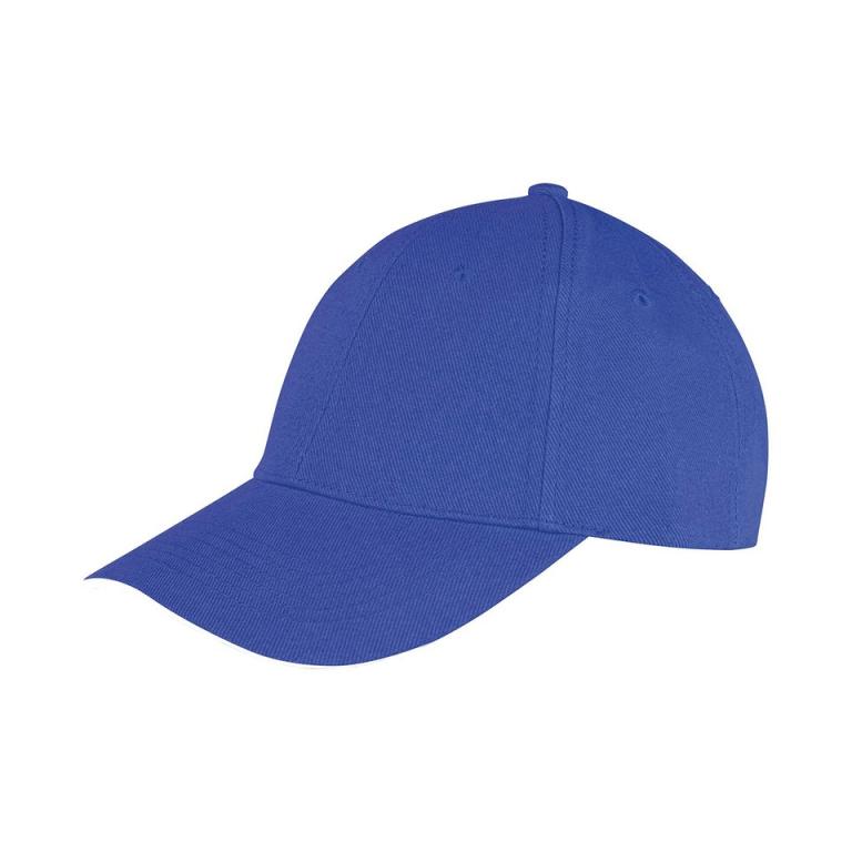 Memphis brushed cotton low-profile sandwich peak cap Royal/White