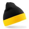 Recycled compass beanie Black/Yellow