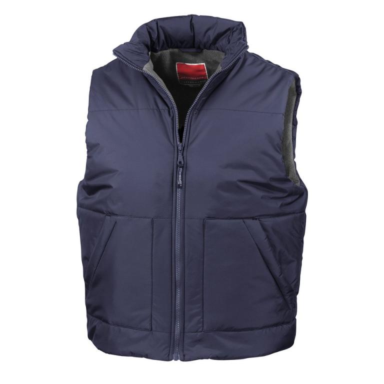 Fleece-lined bodywarmer Navy