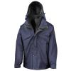 3-in-1 zip and clip jacket Navy/Black