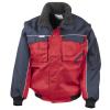 Work-Guard zip sleeve heavy-duty pilot jacket Red/Navy