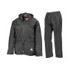 Waterproof jacket and trouser set Black