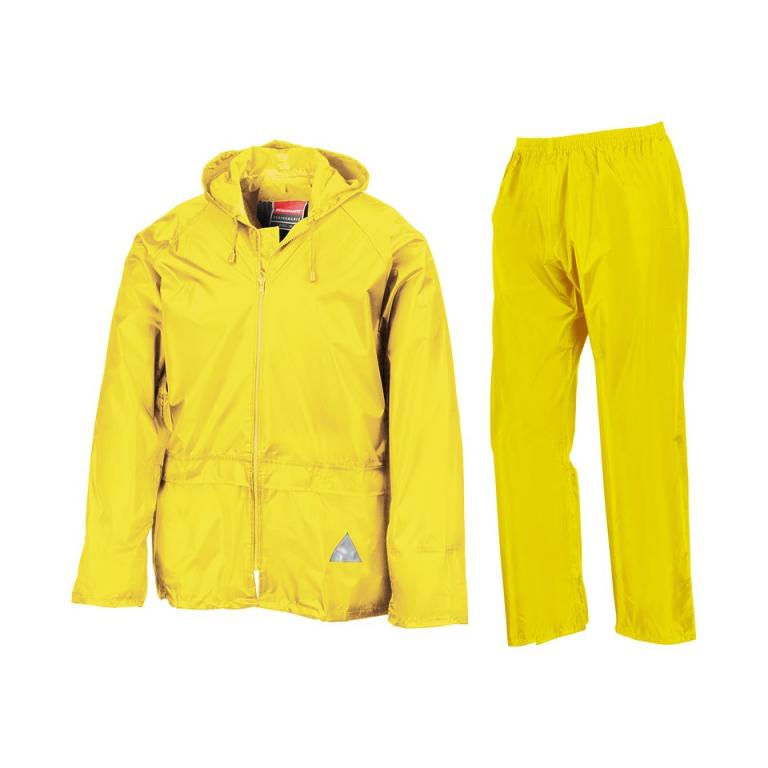 Waterproof jacket and trouser set Neon Yellow