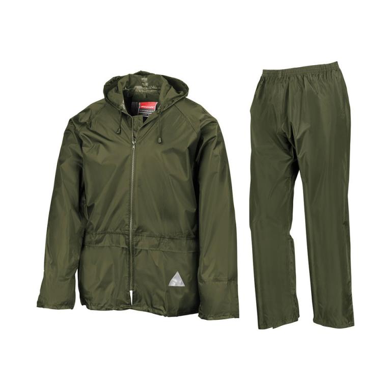 Waterproof jacket and trouser set Olive