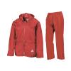 Waterproof jacket and trouser set Red