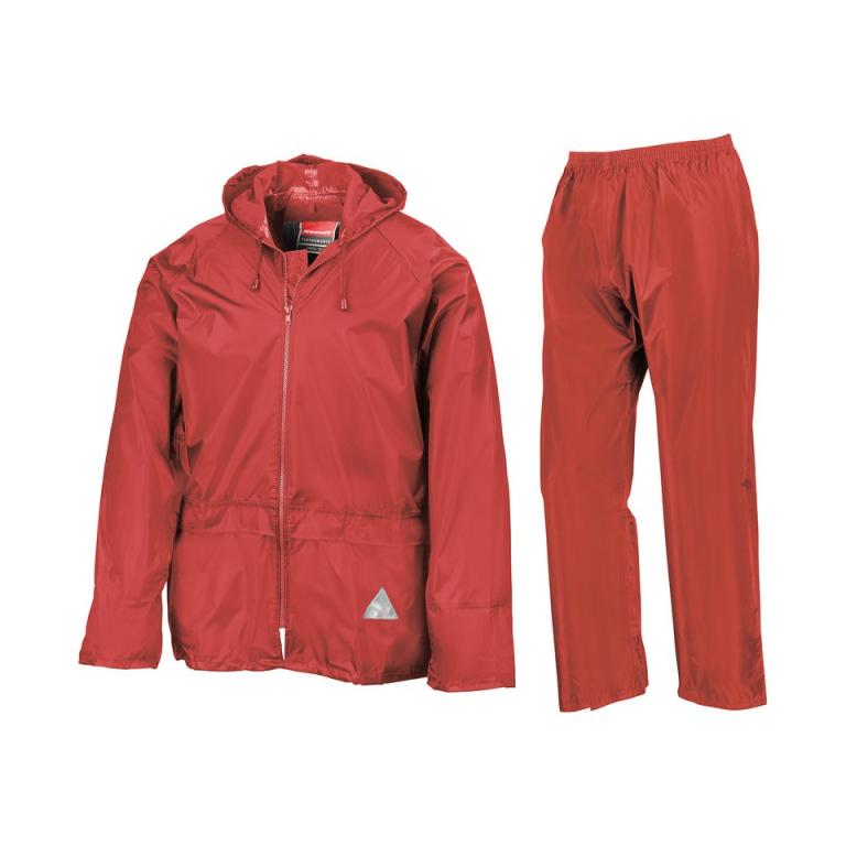 Waterproof jacket and trouser set Red