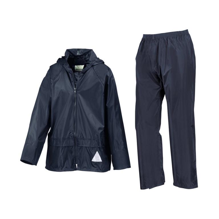 Junior waterproof jacket and trouser set Navy