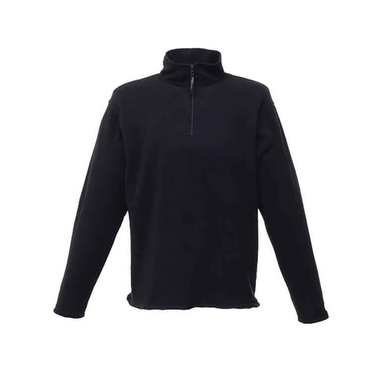 Zip-neck microfleece Black