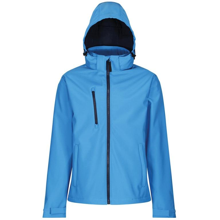 Venturer 3-layer hooded softshell jacket French Blue/Navy