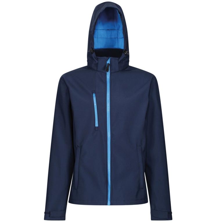 Venturer 3-layer hooded softshell jacket Navy/French Blue